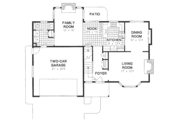 Traditional Style House Plan - 3 Beds 2.5 Baths 1820 Sq/Ft Plan #18-9050 