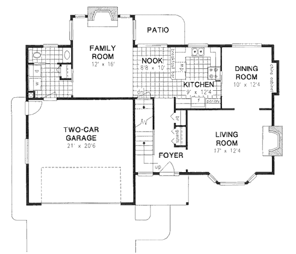 Traditional Floor Plan - Main Floor Plan #18-9050