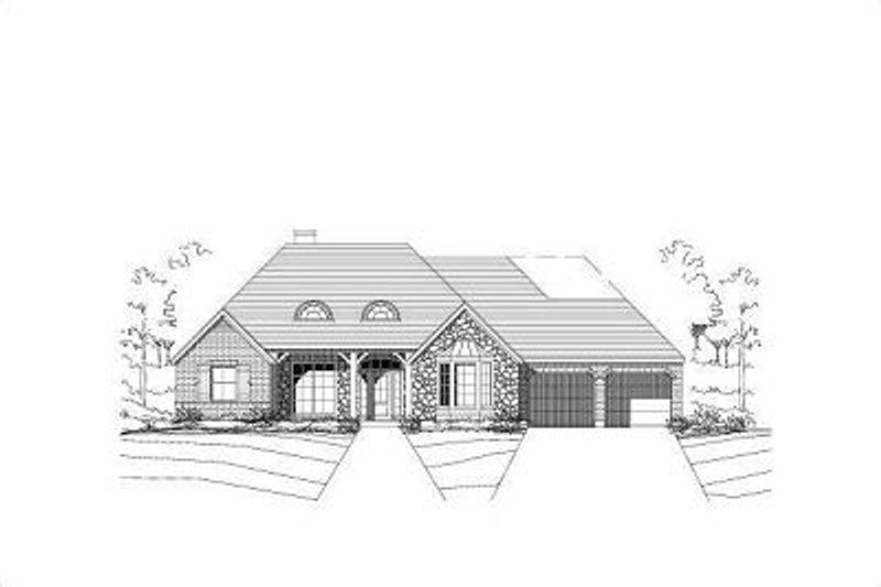 Traditional Style House Plan - 3 Beds 2.5 Baths 2747 Sq/Ft Plan #411-428