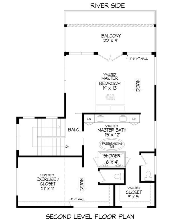 Dream House Plan - Modern Floor Plan - Upper Floor Plan #932-384