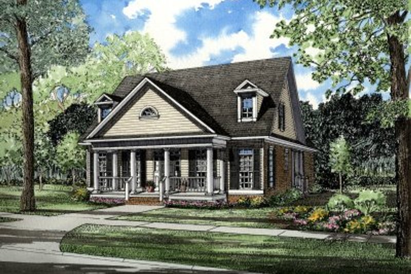 Home Plan - Traditional Exterior - Front Elevation Plan #17-2052