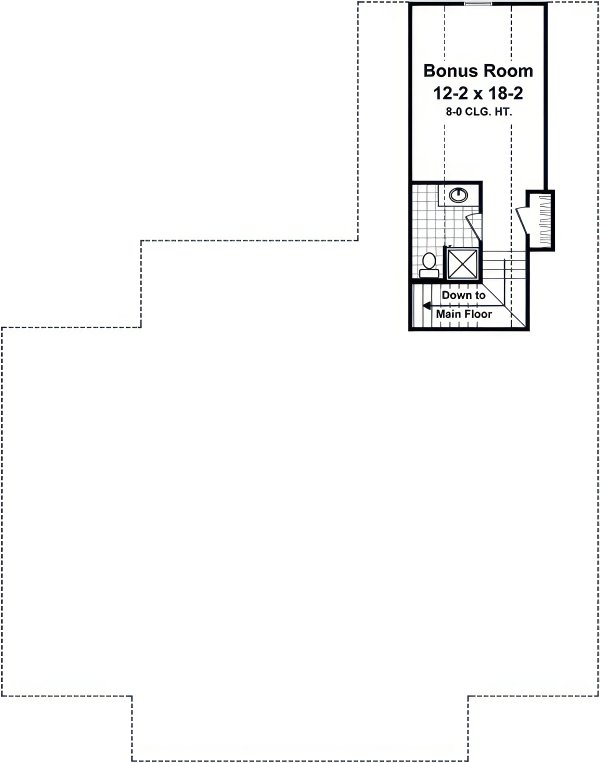 House Blueprint - Ranch Floor Plan - Upper Floor Plan #21-617
