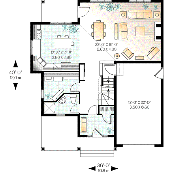 Dream House Plan - European Floor Plan - Main Floor Plan #23-335