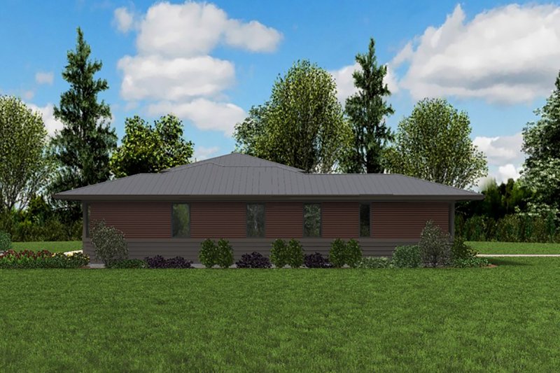 House Plan Design - Exterior - Other Elevation 1 for Contemporary House Plan #48-958 - 3 bed, 2.5 bath