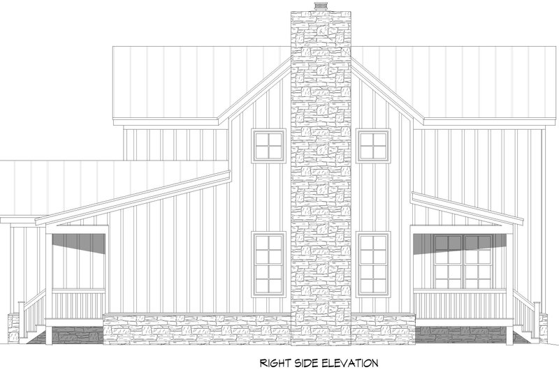 House Plan Design - Exterior - Other Elevation 1 for Farmhouse House Plan #932-1425 - 3 bed, 2.5 bath
