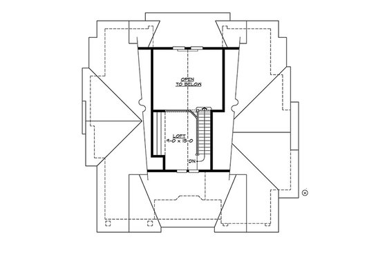Floor Plan - Upper Floor for Craftsman House Plan #132-197 - 2 bed, 2 bath