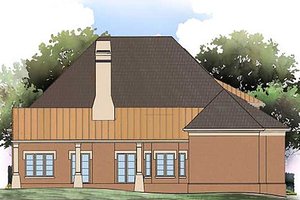 Exterior - Rear Elevation for Tudor House Plan #119-332 - 3 bed, 2 bath