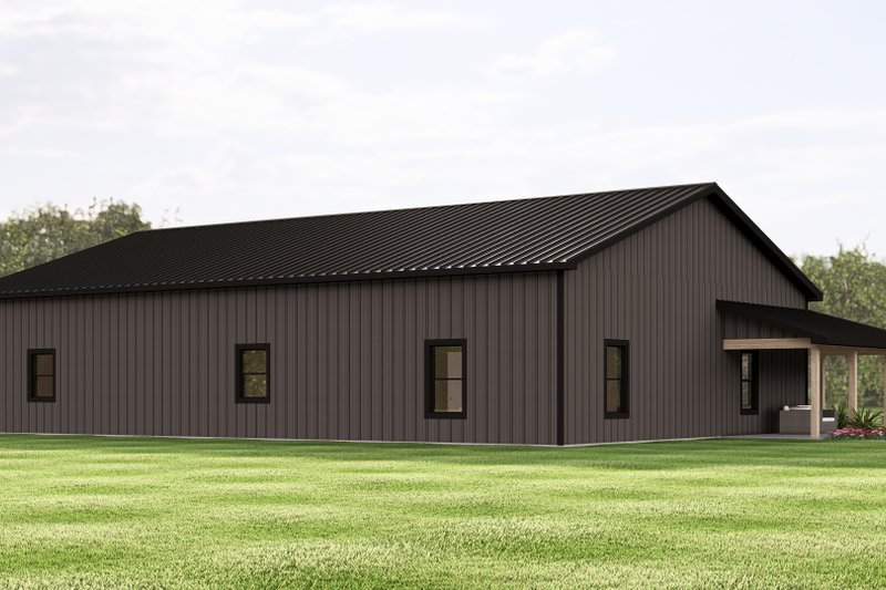 Home Plan - Exterior - Rear Elevation 1 for Barndominium House Plan #1064-392 - 1 bed, 1 bath