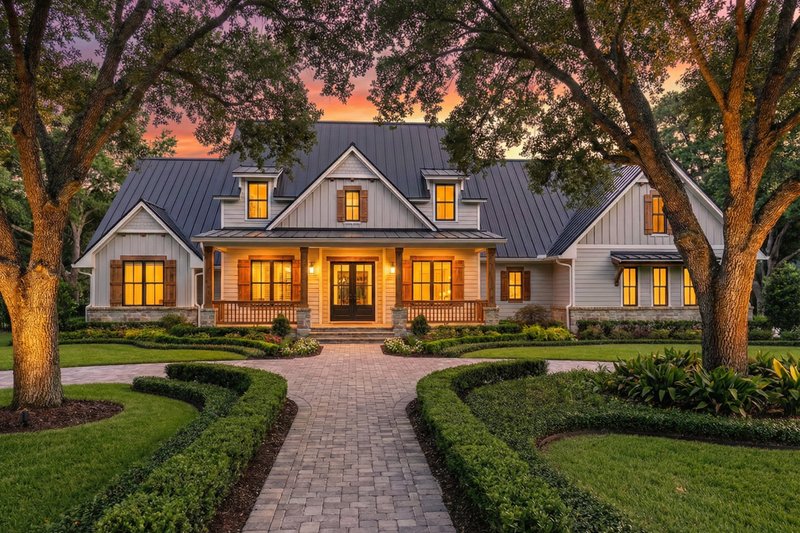 Home Plan - Exterior - Front Elevation 3 for Farmhouse House Plan #120-277 - 3 bed, 2.5 bath