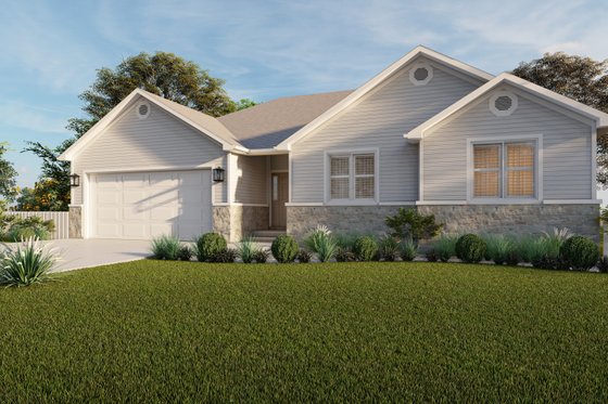 Exterior - Front Elevation 4 for Traditional House Plan #1060-188 - 3 bed, 2 bath