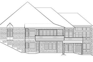 Exterior - Other Elevation for European House Plan #48-133 - 5 bed, 4.5 bath