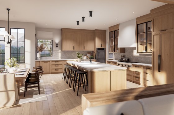 Interior - Kitchen for Contemporary House Plan #1114-5 - 4 bed, 4.5 bath