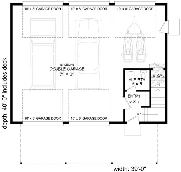 Home Plan - Contemporary Floor Plan - Main Floor Plan #932-297