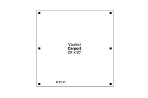 Floor Plan - Main Floor for Craftsman House Plan #124-894, 0 bath