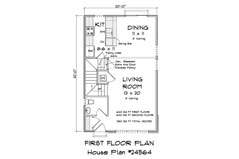 Dream House Plan - Floor Plan - Main Floor for Modern House Plan #513-2357 - 3 bed, 2.5 bath