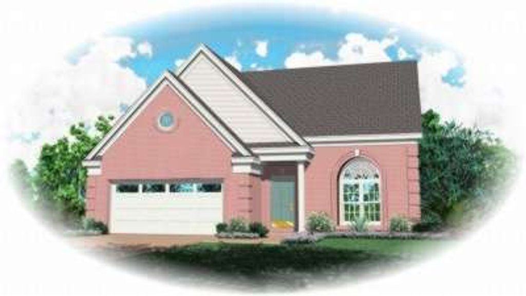 Exterior - Front Elevation 2 for Traditional House Plan #81-676 - 3 bed, 2.5 bath