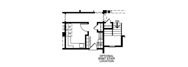 House Plan Design - Optional Stairway 