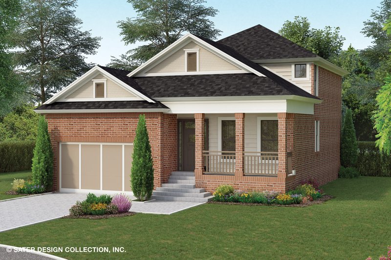 House Blueprint - Traditional Exterior - Front Elevation Plan #930-497
