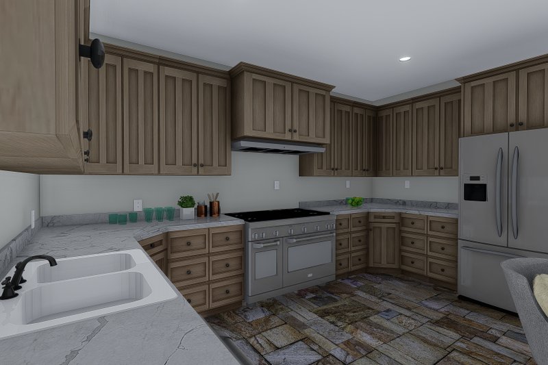 Dream House Plan - Interior - Kitchen for Craftsman House Plan #1060-55 - 5 bed, 3 bath