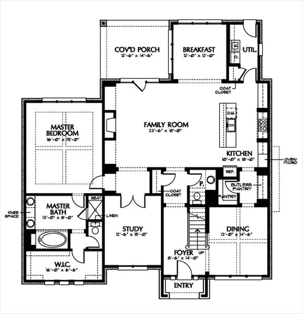 European Floor Plan - Main Floor Plan #449-5