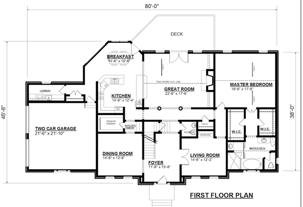 Architectural House Design - Classical Floor Plan - Main Floor Plan #30-360
