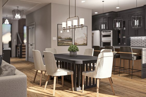 Interior - Dining Room for Cottage House Plan #455-487 - 4 bed, 3 bath