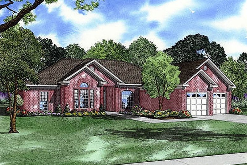 Home Plan - European Exterior - Front Elevation Plan #17-157