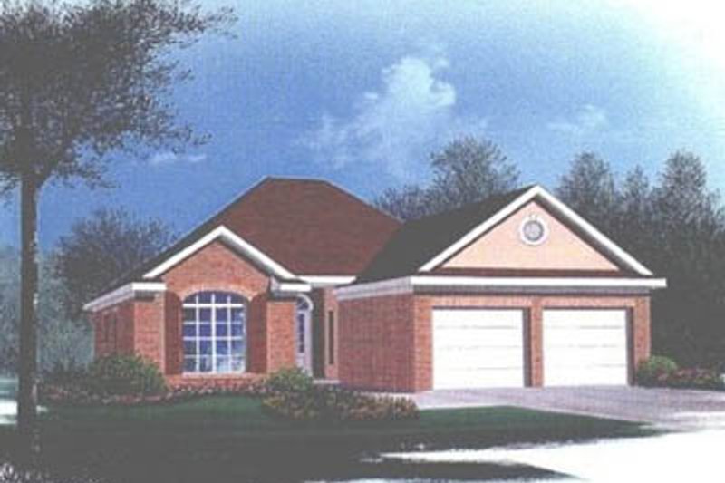 Traditional Style House Plan - 3 Beds 2 Baths 1525 Sq/Ft Plan #15-104