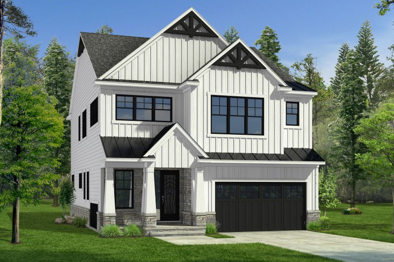 House Plan Design - Exterior - Front Elevation 5 for Farmhouse House Plan #1057-39 - 4 bed, 3.5 bath