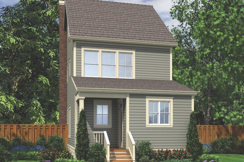 House Plan Design - Exterior - Rear Elevation for Colonial House Plan #48-1011 - 3 bed, 3.5 bath