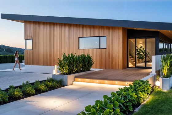 Exterior - Other Elevation for Modern House Plan #498-5 - 2 bed, 2 bath