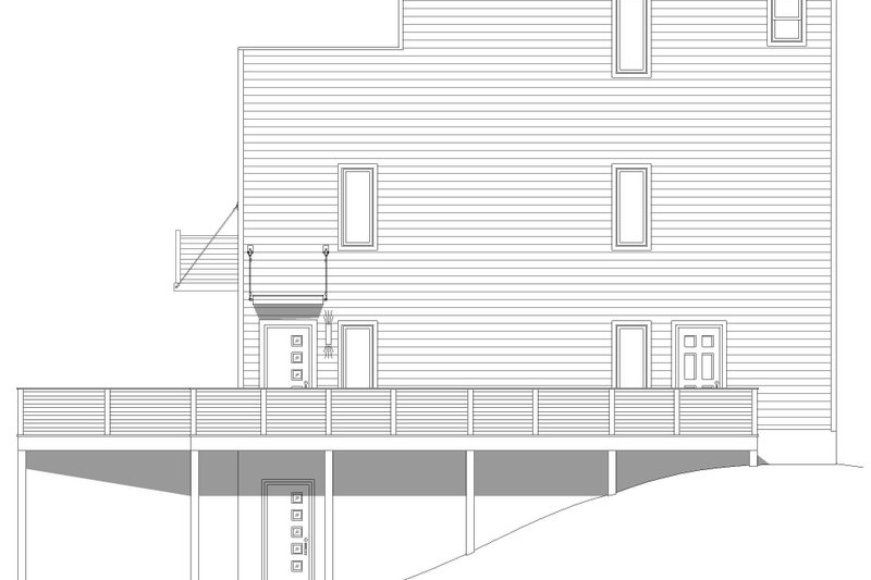 House Blueprint - Exterior - Other Elevation 1 for Modern House Plan #932-772 - 2 bed, 3.5 bath