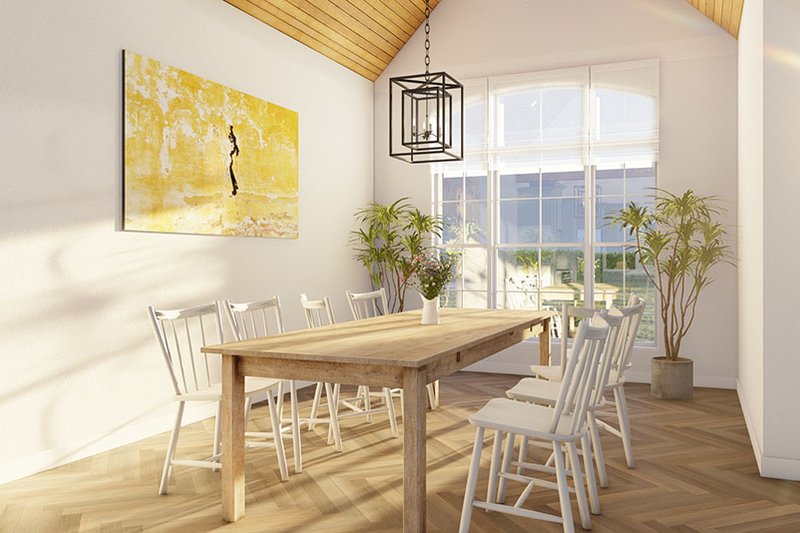 Architectural House Design - Interior - Dining Room 1 for European House Plan #923-301 - 3 bed, 2.5 bath