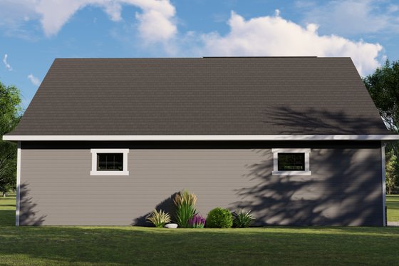 Exterior - Rear Elevation for Craftsman House Plan #1064-20, 0 bath