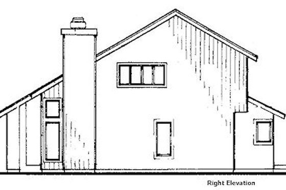 Exterior - Other Elevation 1 for Modern House Plan #320-430 - 2 bed, 2.5 bath