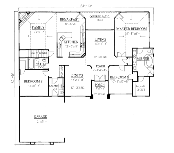 Mediterranean Floor Plan - Main Floor Plan #437-26