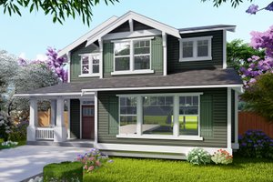 Craftsman Exterior - Front Elevation Plan #53-710