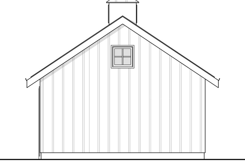 House Blueprint - Exterior - Other Elevation 1 for Colonial House Plan #1114-44, 0 bath