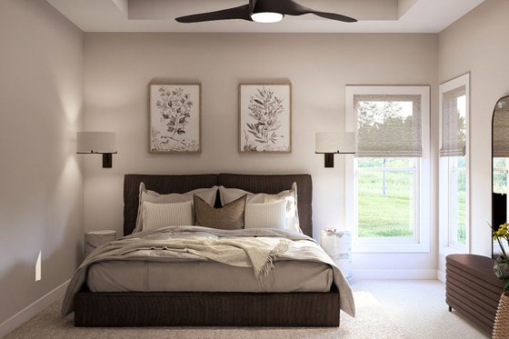 Interior - Master Bedroom for Traditional House Plan #455-82 - 3 bed, 2 bath