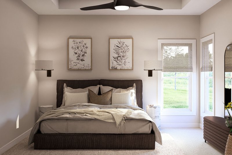 Home Plan - Interior - Master Bedroom for Traditional House Plan #455-82 - 3 bed, 2 bath