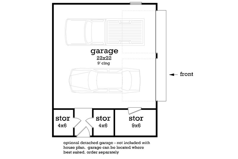 Home Plan - Floor Plan - Other Floor for Farmhouse House Plan #45-622 - 3 bed, 2 bath