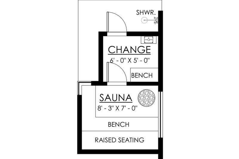 Dream House Plan - Floor Plan - Main Floor for Contemporary House Plan #1114-120, 0 bath