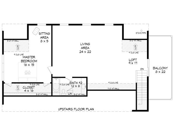 House Plan Design - Country Floor Plan - Upper Floor Plan #932-660