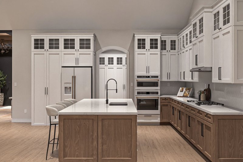 House Blueprint - Interior - Kitchen 1 for Cottage House Plan #455-684 - 3 bed, 2.5 bath