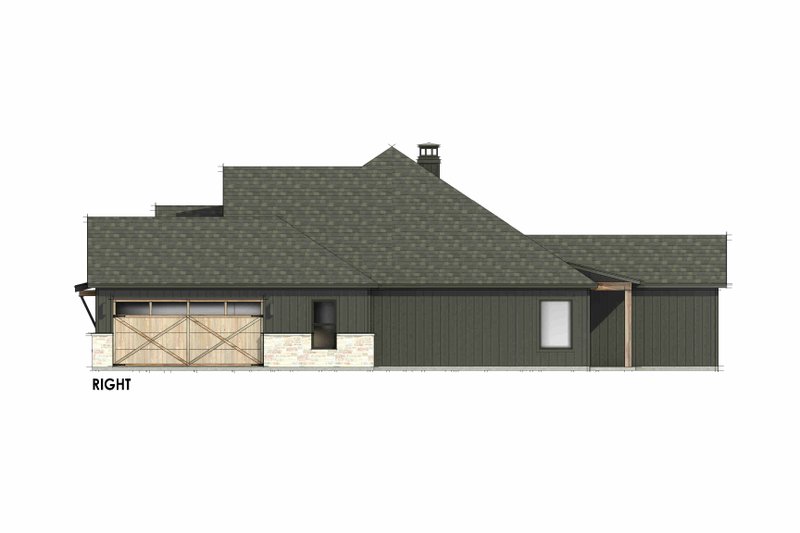 Dream House Plan - Exterior - Other Elevation 1 for Traditional House Plan #1096-87 - 4 bed, 3 bath