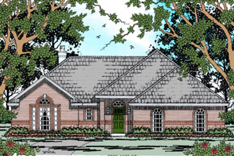 Traditional Style House Plan - 3 Beds 2 Baths 1598 Sq/Ft Plan #42-405