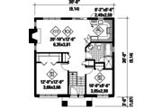 Contemporary Style House Plan - 2 Beds 1 Baths 900 Sq/Ft Plan #25-4264 