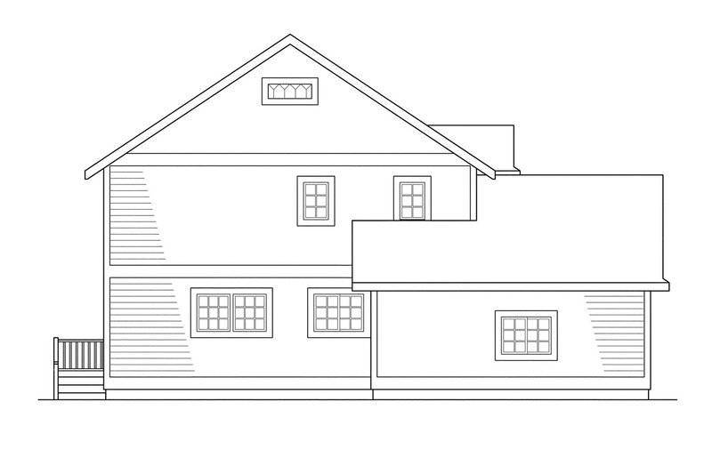 Home Plan - Exterior - Other Elevation for Country House Plan #124-151 - 3 bed, 2.5 bath