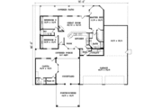 Adobe / Southwestern Style House Plan - 4 Beds 3 Baths 2114 Sq/Ft Plan #1-1033 