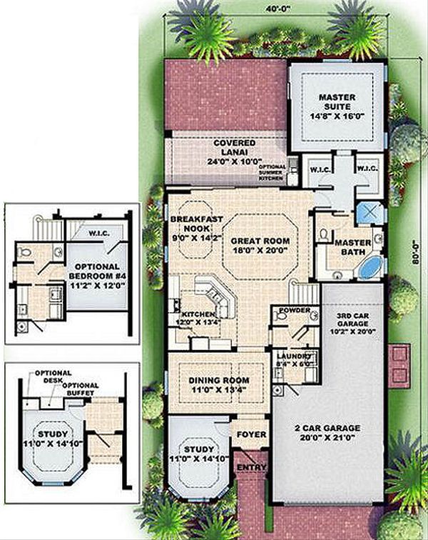 European Floor Plan - Main Floor Plan #27-350